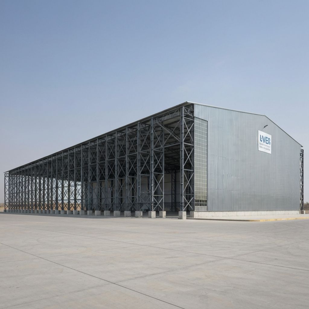 Galpón industrial moderno en México